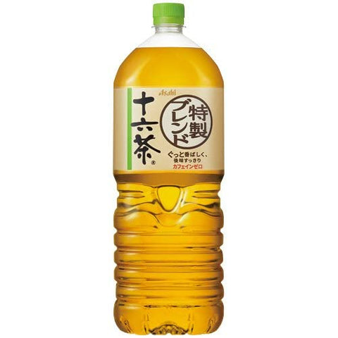 ASAHI Jurokucha 16 Herb Tea Blend, Sugar Free, Caffeine Free, 67.6 fl.oz. (2L) x 2 PET Bottles - MADE IN JAPAN