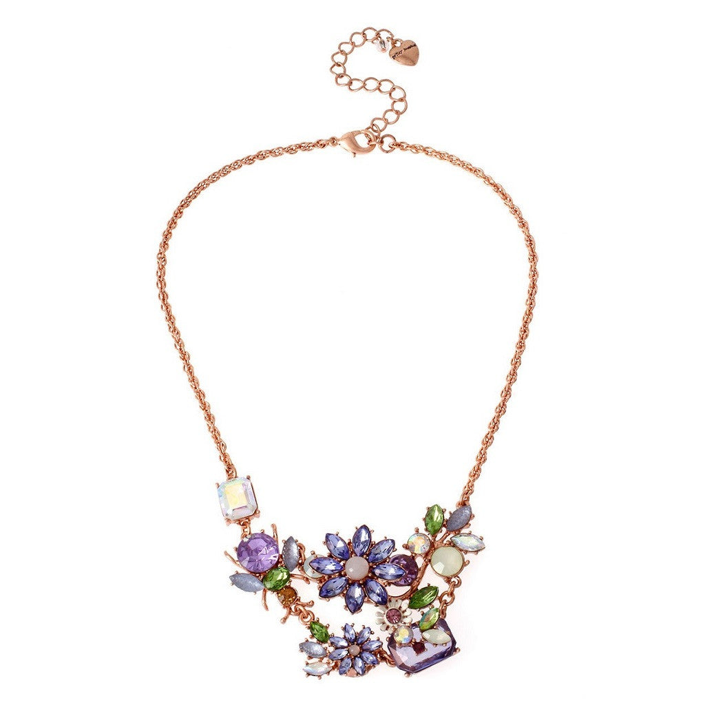 Betsey Johnson Garden Floral Necklace - Bijoux Closet