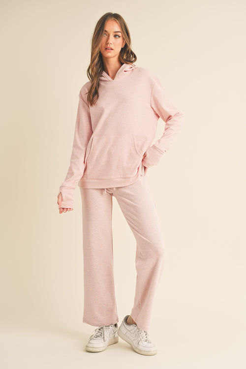 Women's Pink Comfort Fit Scuba Fabric Joggers.