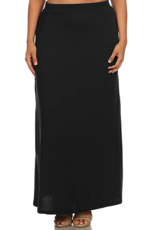 Plus Size Basically Yours Maxi Skirt katambra