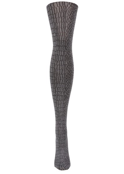 Lady's Gator Print Fashion Tights