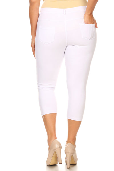 plus size jegging capris