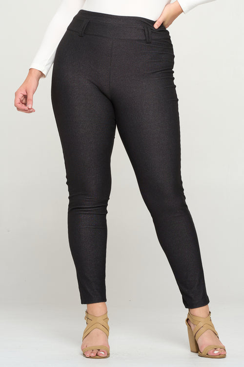 Uptown High Waisted Jeggings with Belt Loops – ICONOFLASH