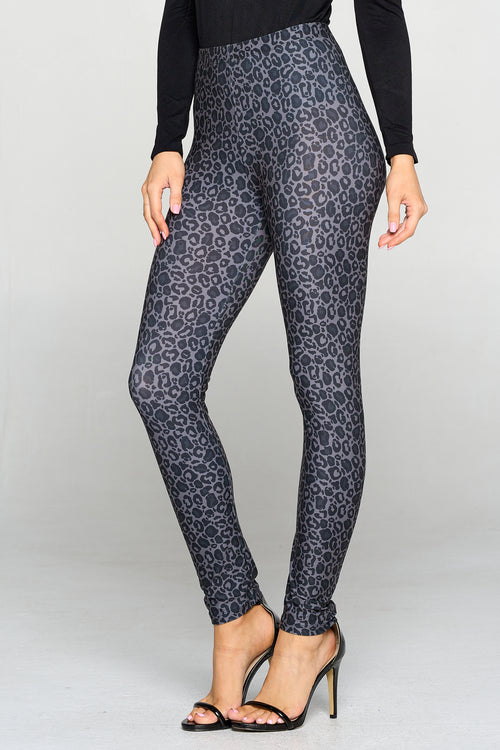 Dark Leopard Print Leggings