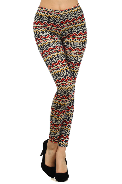 Tribal Print Winter Knit Leggings katambra