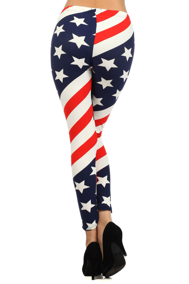 USA American Flag Leggings – ICONOFLASH