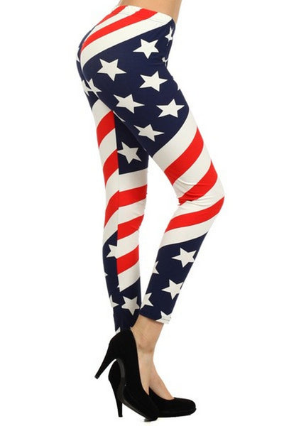 USA American Flag Leggings – ICONOFLASH