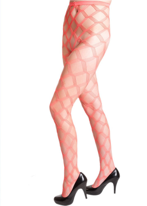 Multi-Line Wide Gauge Fishnet Tights