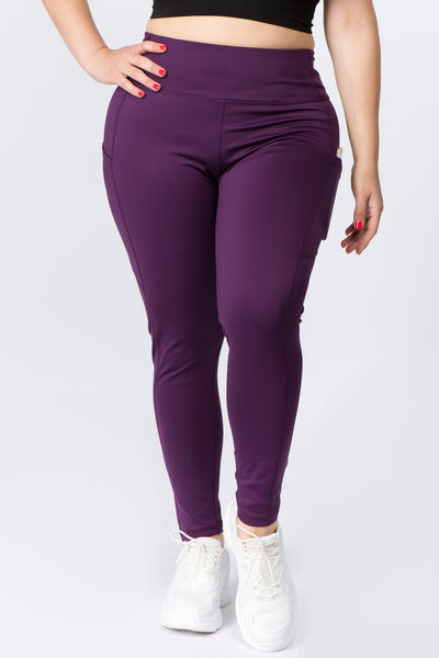 purple workout pants