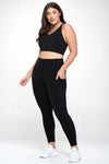 Plus Size Ultra-Soft Active Set with Tech Pockets