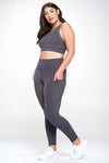 Plus Size Ultra-Soft Active Set with Tech Pockets