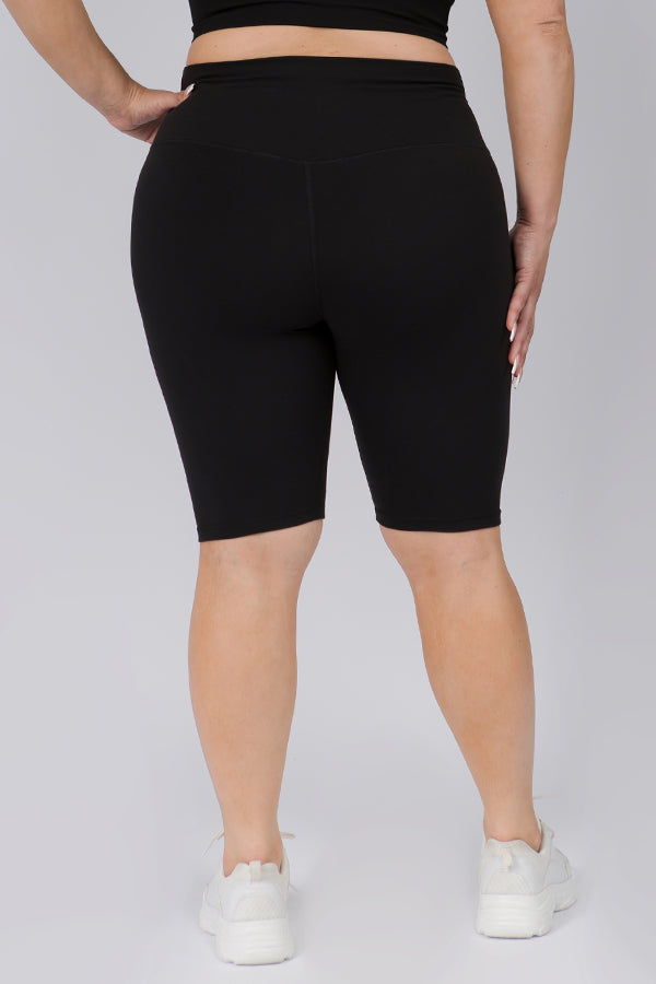 Plus Size Sirsasana High Rise Active Biker Shorts