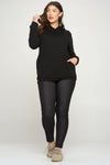 Plus Size No Strings Attached Side Pocket Hoodie