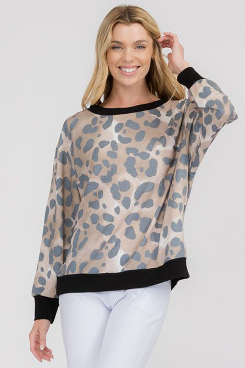 Plus Size Relaxed Leopard Print Hoodie & Jogger Set – ICONOFLASH