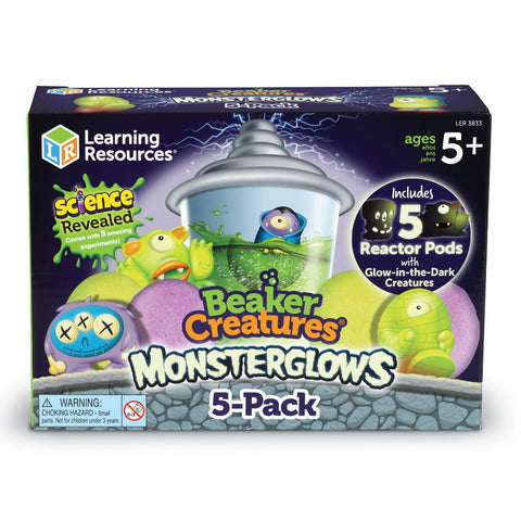 Learning Resources Beaker Creatures Monsterglows 5-Pack
