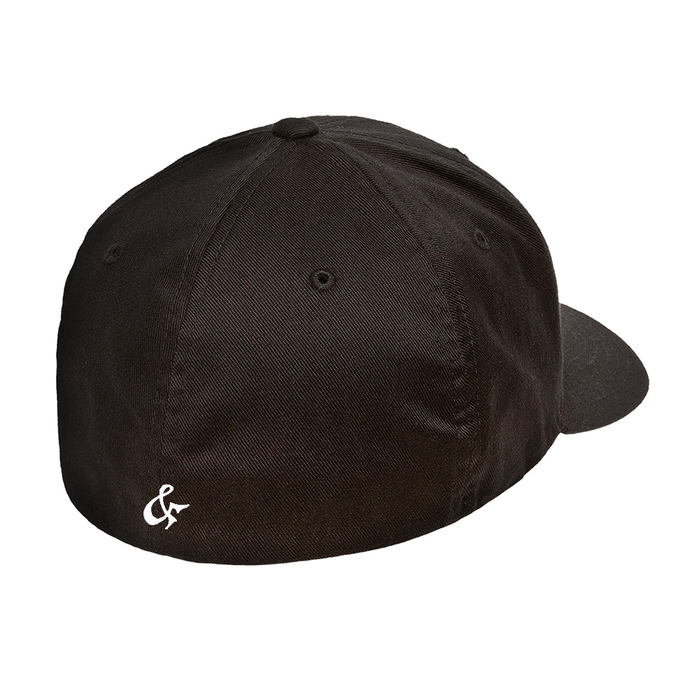 Black Hat White Chicago Flag Flexfit Premium 6277