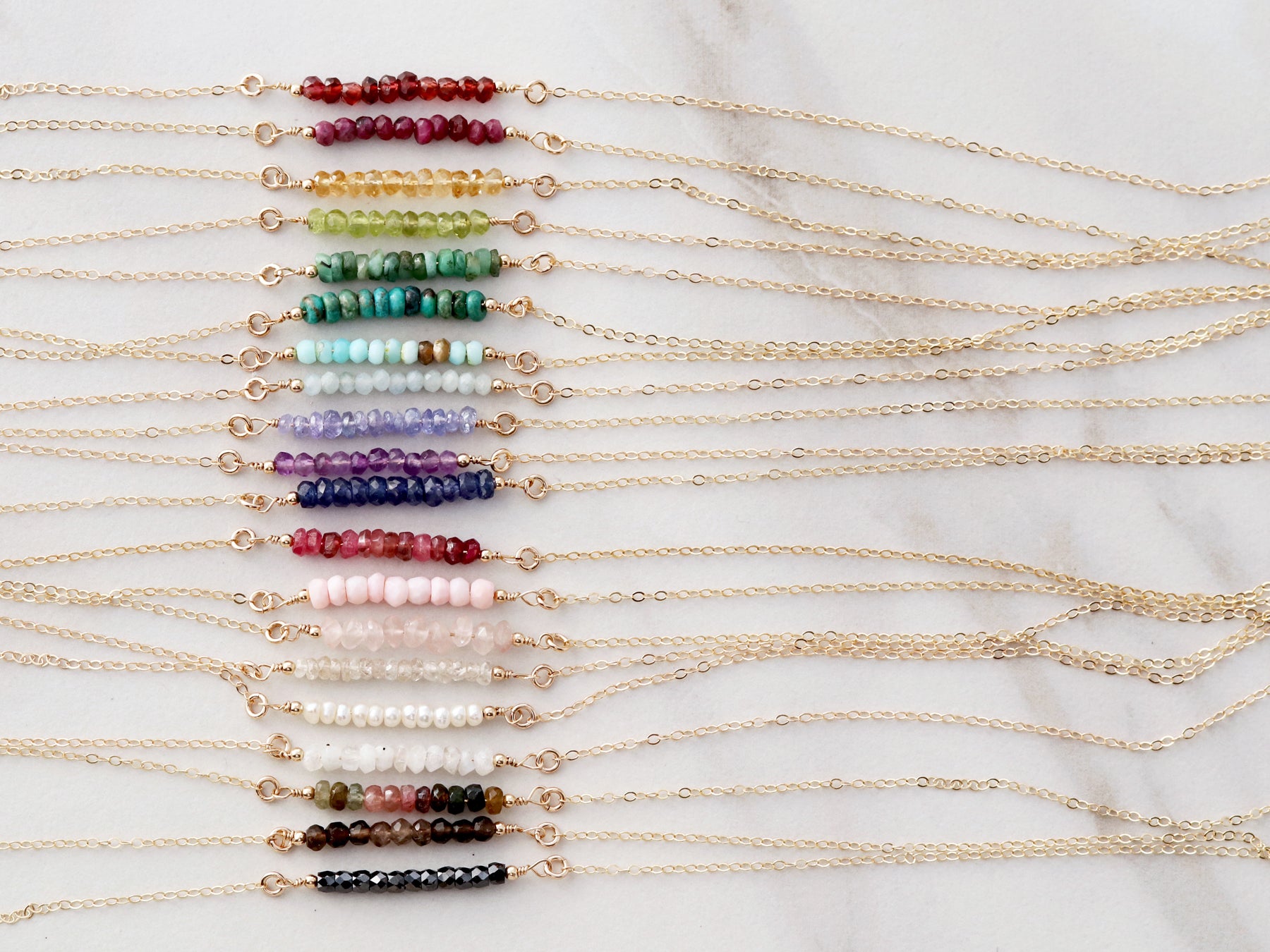 Gemstone Birthstone Bracelet - Build Your Own