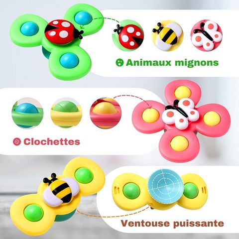 Baby Spinner - Jouet d'éveil rotatif ( Lot de 3 )