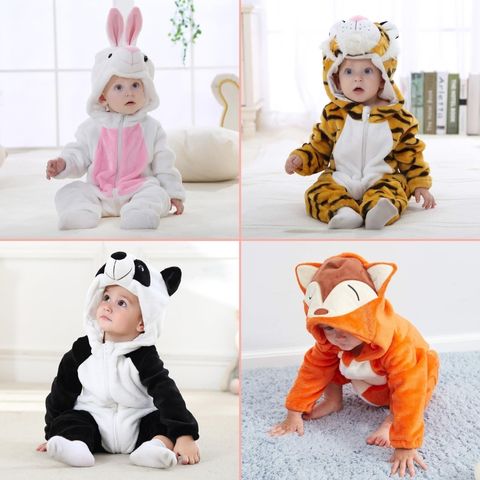 Barboteuse bébé - lapin, tigre, panda et renard