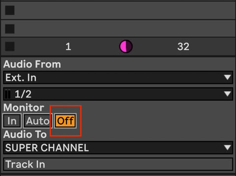 Ableton live how to switch off monitoring latency