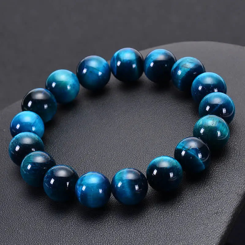 Buddha Padmasana Blue Tiger Eye Protection Bracelet Buddha padmasana
