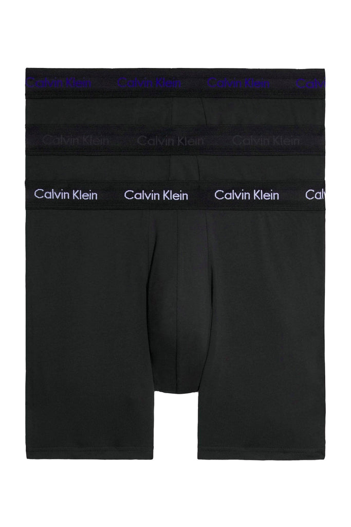 Calvin Klein Modern Structure Boxer Briefs - 3 Pack - Black with