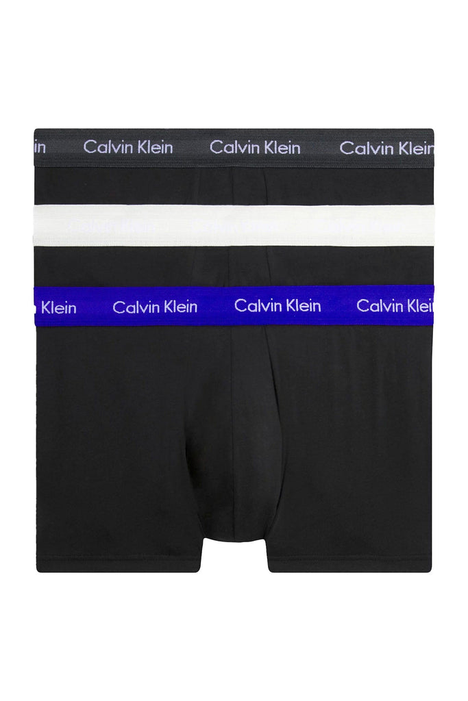 Calvin Klein Cotton Stretch 3-Pack Boxer Brief Black/Port Red/Grey at CareO