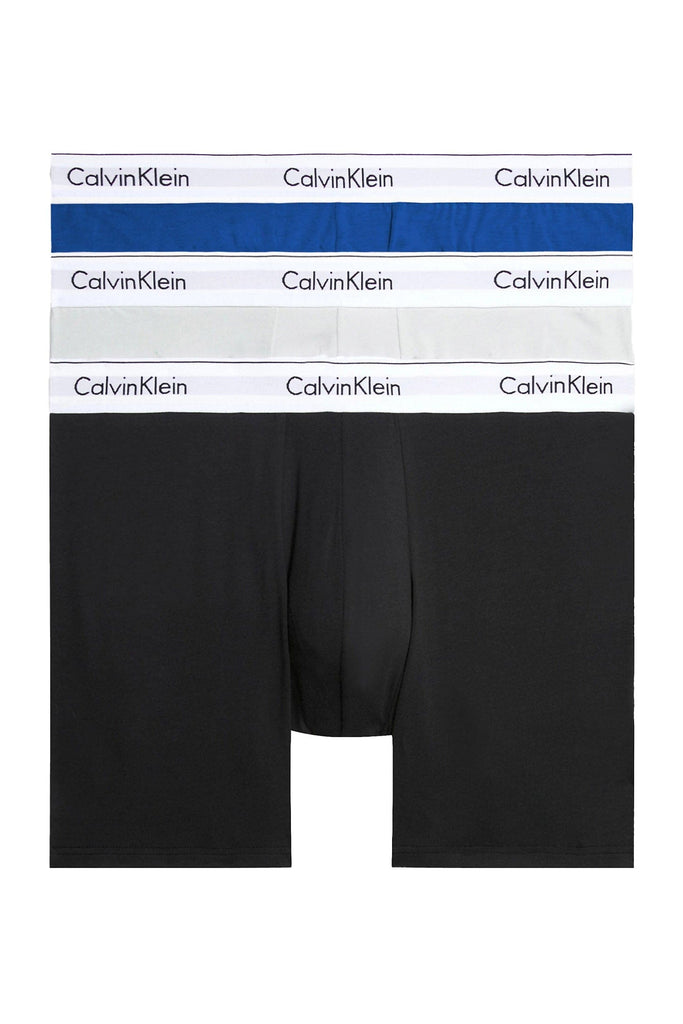 Calvin Klein Modern Cotton Stretch Boxer Briefs - 3 Pack - Legion  Blue/Exact/Black – Potters of Buxton