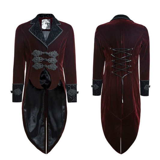 Men's Gothic Velvet Jacket | SteamPunk Addiction