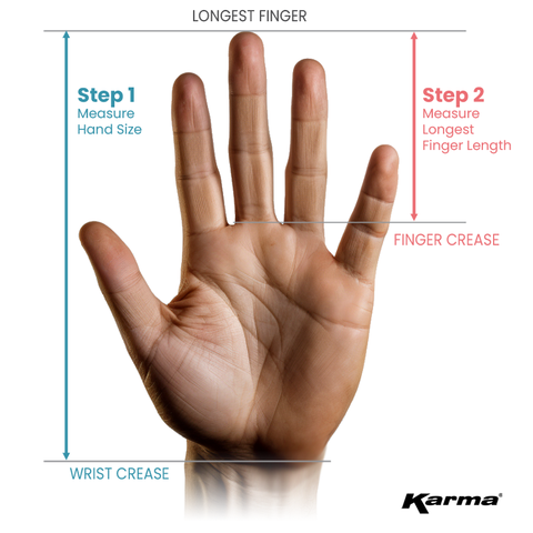 diagram of hand dimensions for grip sizing