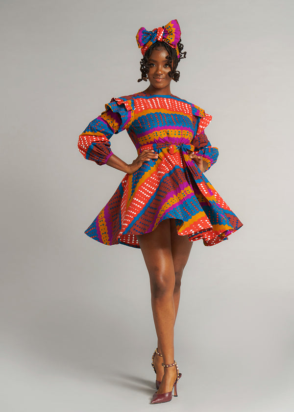 African Dresses for Women Ankara Print Fashion Women Dresses