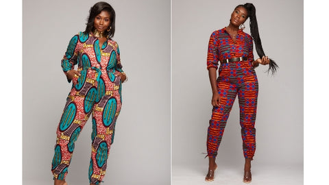 Eniola African print jumpsuit