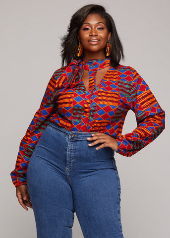 Sade African Print Shirt
