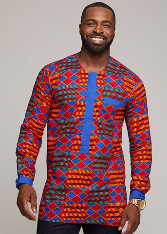 Eze African Print Shirt