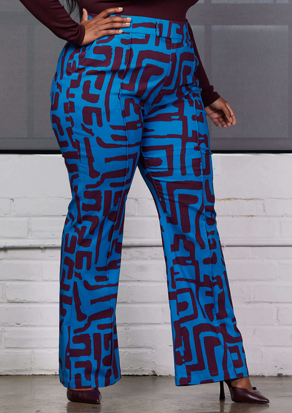 African print wide leg pants - SHAYO high waist trousers