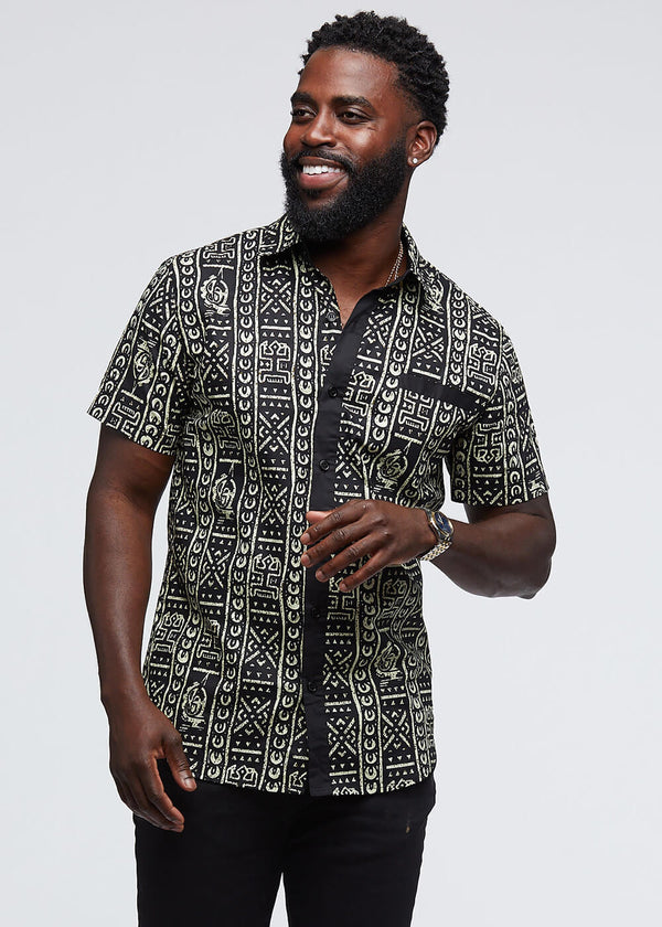 african men's dress shirts