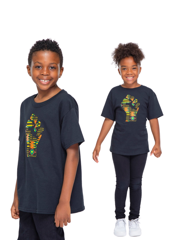 Bontu Kids' Unisex African Print Africa Map T-shirt (Plum/ New Harvest –  D'IYANU