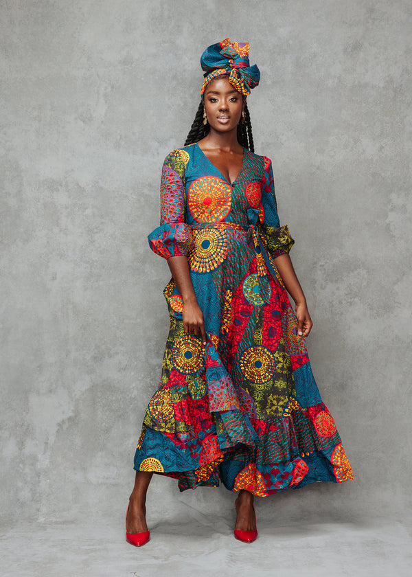 African Dress In Blue Kente / Summer Dress Made In Africa– The Continent  Clothing