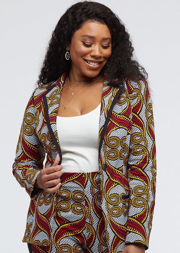 african print blouses styles
