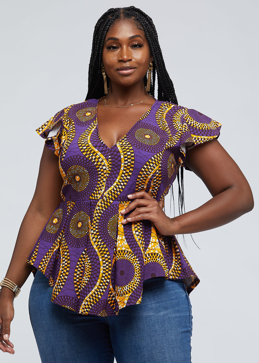 Ankara Tops For Curvy Ladies