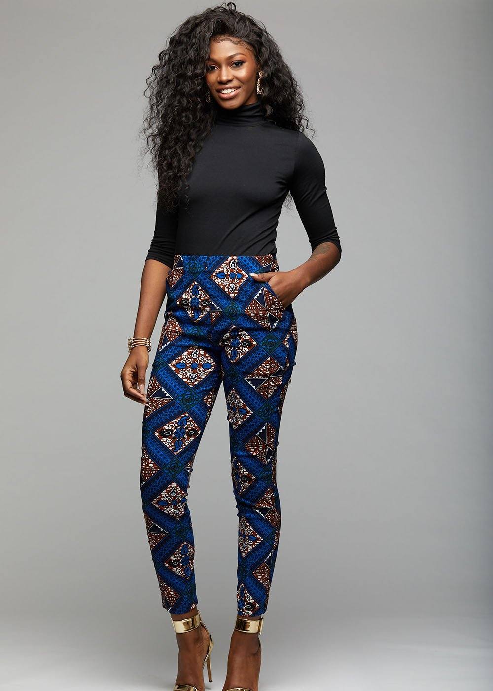 african print joggers