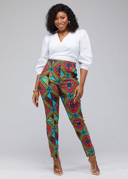 African Print Tanaka Top & Trousers Set – Karentino-Boutique
