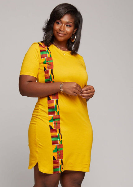 yellow african dress