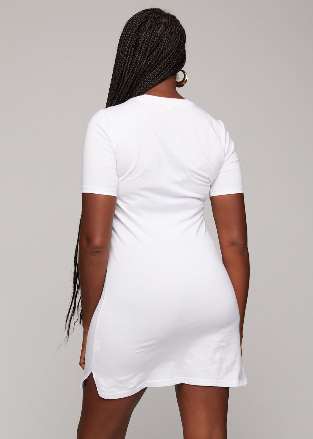 long white t shirt dress womens