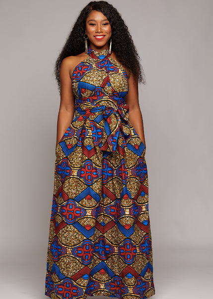 African print maxi dress new look box