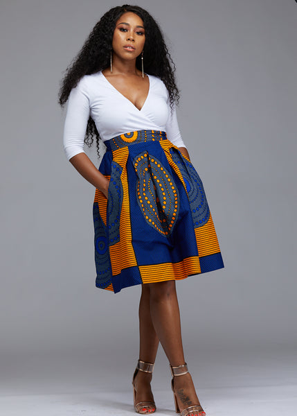 tops to wear with african print skirts