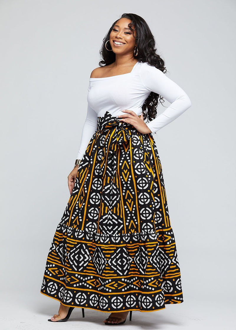 maxi tie skirt