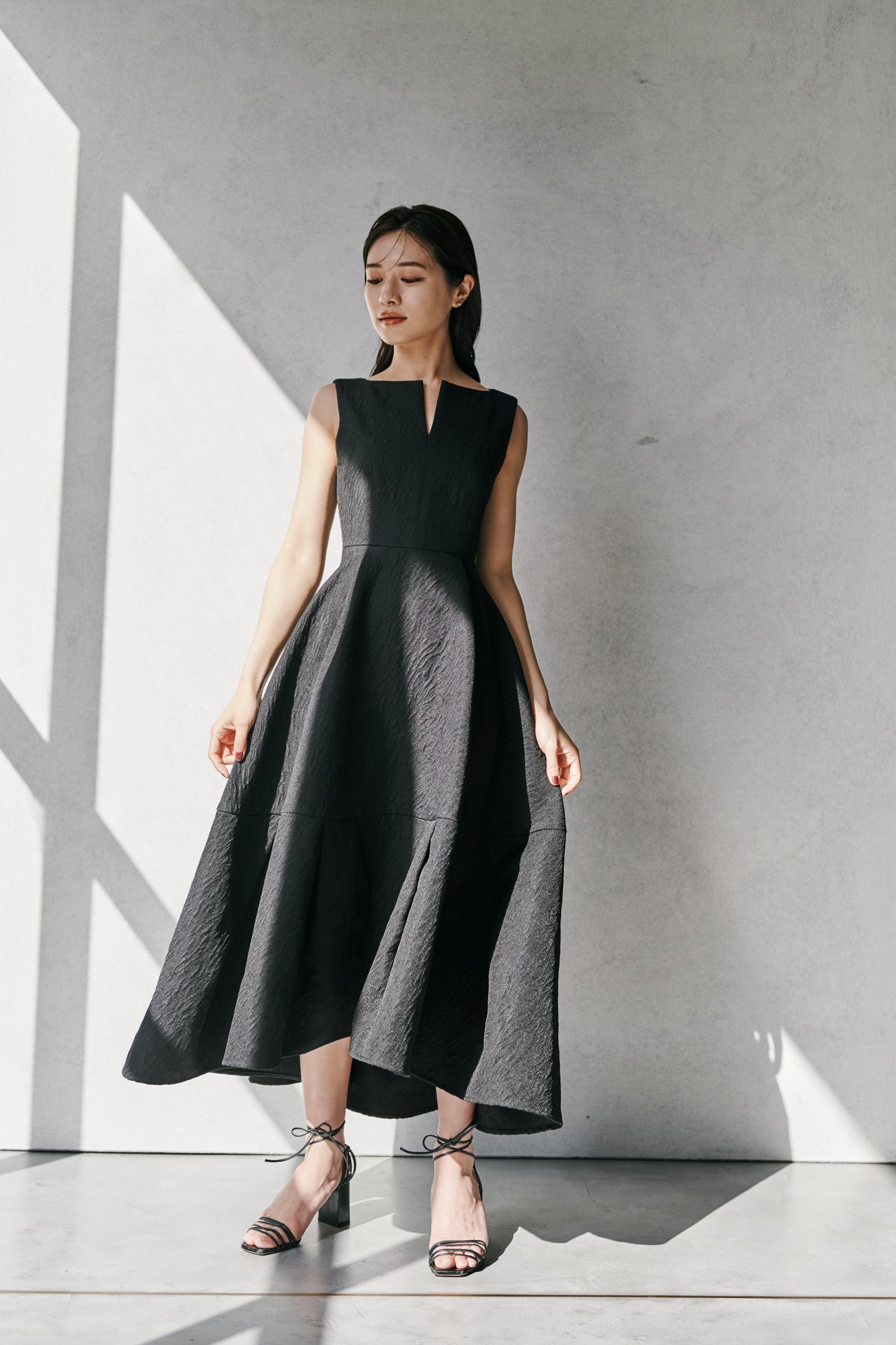 Keyneck Jacquard Dress