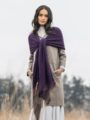 Blue Sky Fibers - Stardust Wrap Kit in Blue Sky Prairie Alpaca Yarn - fabyarns