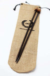 ZEN© Knitting Needles - Triangular Single Point Rosewood Knitting Needles